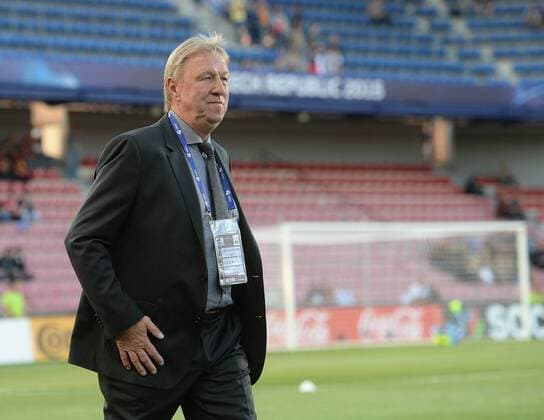 17.06.2015, xjhx, Fussball Europameisterschaft 2015 U21 U 21 Deutschland - Serbien, v.l. Trainer Horst Hrubesch (Deutschland U21)