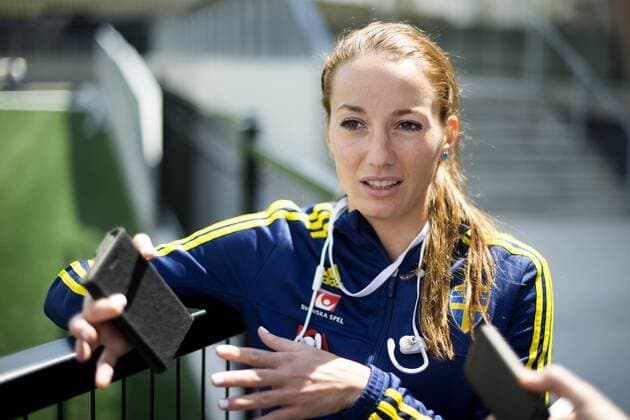 Aktuell Fußball, Damen WM in Kanada, Training Nationalteam Schweden June 17, 2015 - Edmonton: Kosovare Asllani - Training Nationalteam Schweden, Fussball WM der Damen.  - ZUMAb138