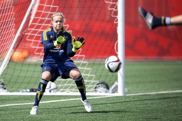 Aktuell Fußball, Damen WM in Kanada, Training Nationalteam Schweden June 17, 2015 - Edmonton: Hilda Carlen - Training Nationalteam Schweden, Fussball WM der Damen.  - ZUMAb138