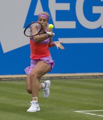 17 June 2015: Sabine Lisicki (GER) in action during her WomenÕs Singles Second Round during the Aegon Classic at Edgbaston Priory Club in Birmingham, Great Britain. against Belinda Bencic (SUI). TENNIS: JUN 17 Aegon Classic Birmingham Icon1506173249 EDITORIAL USE ONLY