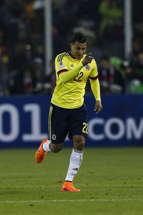 Brazil vs Colombia SANTIAGO, SC - 17 06 2015: BRAZIL X COLOMBIA - Jeison Murillo of Colombia celebrates goal during the match between Brazil vs Colombia, valid for Football, held at the Monumental Stadium in Santiago. (Photo: Carlos Ezequiel Vannoni FotoArena)  CarlosxEzequielxVannoni