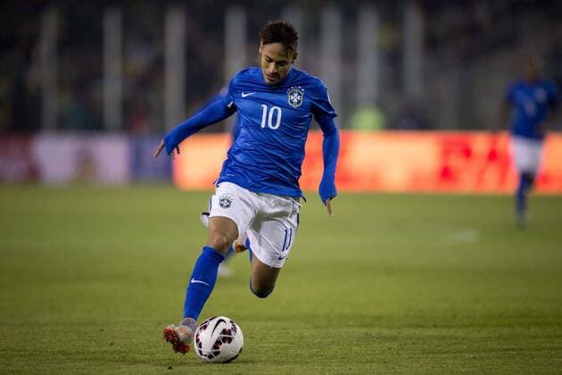 Brazil vs Colombia SANTIAGO, SC - 17 06 2015: BRAZIL X COLOMBIA - Neymar Jr. of Brazil during the match between Brazil vs Colombia, valid for the second round of the first phase of Group C of the Copa America 2015 held at the Estadio Monumental David Arellano. (Photo: Marcelo Machado de Melo FotoArena)  MarceloxMachadoxdexMelo