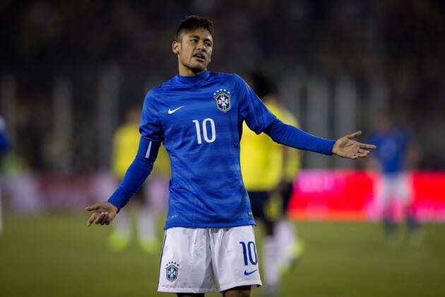 Brazil vs Colombia SANTIAGO, SC - 17 06 2015: BRAZIL X COLOMBIA - Neymar Jr. of Brazil during the match between Brazil vs Colombia, valid for the second round of the first phase of Group C of the Copa America 2015 held at the Estadio Monumental David Arellano. (Photo: Marcelo Machado de Melo FotoArena)  MarceloxMachadoxdexMelo