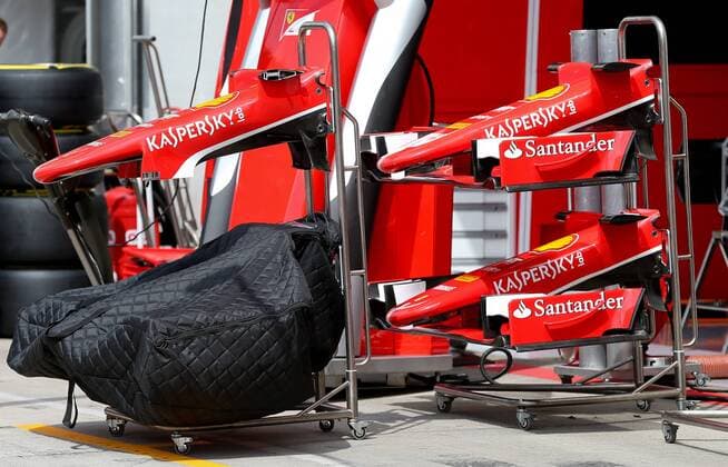 FORMULA 1 - GP of Austria 2015 SPIELBERG,AUSTRIA,18.JUN.15 - MOTORSPORTS, FORMULA 1 - Grand Prix of Austria, Red Bull Ring, preview. Image shows noses of Scuderia Ferrari. GEPAxpictures xChristianxWalgram