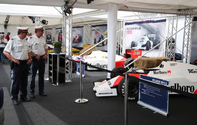 FORMULA 1 - GP of Austria 2015 SPIELBERG,AUSTRIA,18.JUN.15 - MOTORSPORTS, FORMULA 1 - Grand Prix of Austria, Red Bull Ring, preview. Image shows old formula 1 cars. GEPAxpictures xHaraldxSteiner