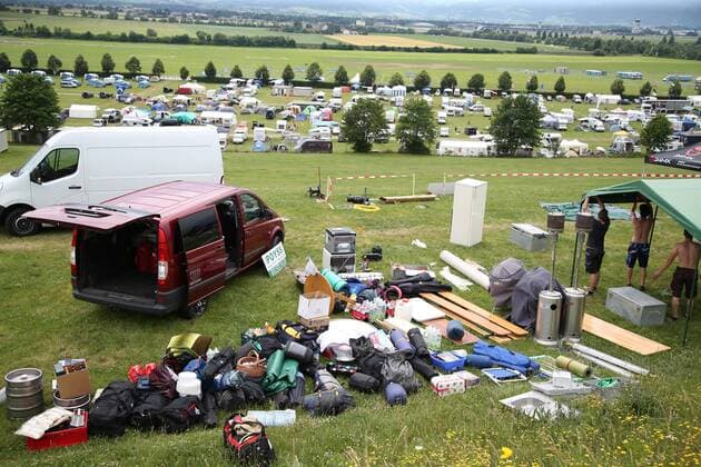 FORMULA 1 - GP of Austria 2015 SPIELBERG,AUSTRIA,18.JUN.15 - MOTORSPORTS, FORMULA 1 - Grand Prix of Austria, Red Bull Ring, preview. Image shows the campground. GEPAxpictures xHaraldxSteiner