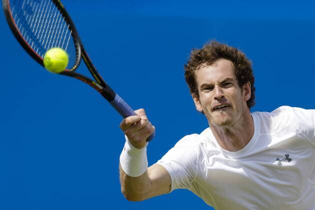 18.06.2015. London, England. Queens Aegon Championship Tennis. Andy Murray (GBR) versus Fernando Verdasco (ESP), 2nd round match. Top seed Andy Murray in action xCraigxMercerx  ActionPlus11632777