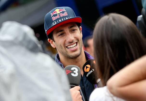 FORMULA 1 - GP of Austria 2015 SPIELBERG,AUSTRIA,18.JUN.15 - MOTORSPORTS, FORMULA 1 - Grand Prix of Austria, Red Bull Ring, preview. Image shows Daniel Ricciardo (AUS Infiniti Red Bull Racing). Keywords: interview. GEPAxpictures xChristianxWalgram