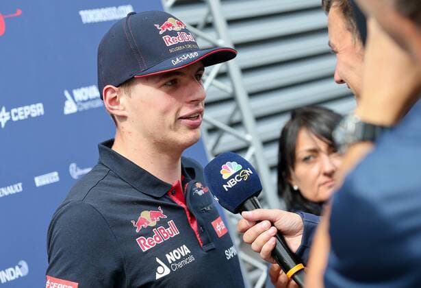 FORMULA 1 - GP of Austria 2015 SPIELBERG,AUSTRIA,18.JUN.15 - MOTORSPORTS, FORMULA 1 - Grand Prix of Austria, Red Bull Ring, preview. Image shows Max Verstappen (NED Scuderia Toro Rosso). Keywords: interview. GEPAxpictures xChristianxWalgram