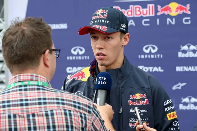 FORMULA 1 - GP of Austria 2015 SPIELBERG,AUSTRIA,18.JUN.15 - MOTORSPORTS, FORMULA 1 - Grand Prix of Austria, Red Bull Ring, preview. Image shows Daniil Kvyat (RUS Infiniti Red Bull Racing) during an interview. GEPAxpictures xChristianxWalgram