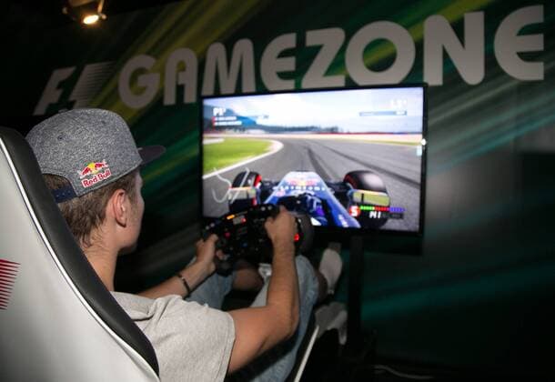 FORMULA 1 - GP of Austria 2015 SPIELBERG,AUSTRIA,18.JUN.15 - MOTORSPORTS, FORMULA 1 - Grand Prix of Austria, Red Bull Ring, preview. Image shows Hakki jr. at the game zone. GEPAxpictures xHaraldxSteiner