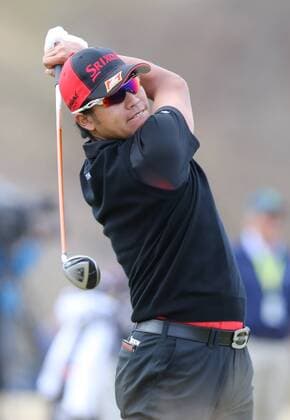 Hideki Matsuyama of Japan tees off on the tenth hole in the first round of the 115th U.S. Open Championship at Chambers Bay on June 18, 2015 in University Place, Washington.  SEA20150618225 JIMxBRYANT