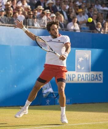 18.06.2015. London, England. Queens Aegon Championship Tennis. Feliciano Lopez (ESP) in action during his second round match with John Isner (USA). xNigelxCookex  ActionPlus11632921