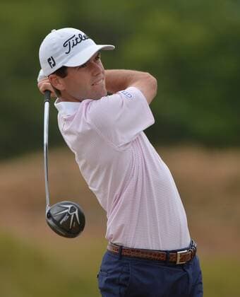 Ben Martin tees off on the fourth hole in round one of the 115th U.S. Open Championship at Chambers Bay on June 18, 2015 in University Place, Washington.  SEA201506182121 KEVINxDIETSCH