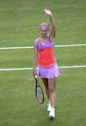 June 18, 2015: Magdalena Rybarikova (SVK) in action during her defeat by 8 Sabine Lisicki (GER) in their WomenÕs Singles Third Round match today - 8 Sabine Lisicki (GER) def Magdalena Rybarikova (SVK) 7-6(7) 6-4. TENNIS: JUN 18 Aegon Classic Birmingham Icon15061811 EDITORIAL USE ONLY