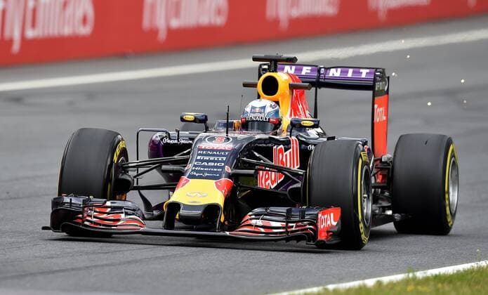Aktuell Motorsport, Formel 1, GP Österreich in Spielberg FORMULA 1 - GP of Austria 2015 SPIELBERG,AUSTRIA,19.JUN.15 - MOTORSPORTS, FORMULA 1 - Grand Prix of Austria, Red Bull Ring, free practice. Image shows Daniel Ricciardo (AUS Infiniti Red Bull Racing). GEPAxpictures xMichaelxRiedler