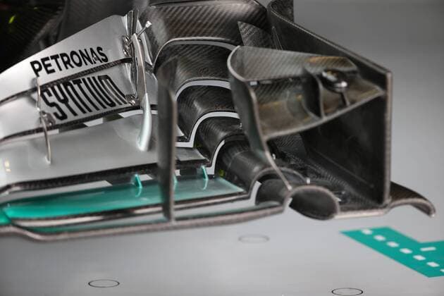 Aktuell Motorsport, Formel 1, GP Österreich in Spielberg FORMULA 1 - GP of Austria 2015 SPIELBERG,AUSTRIA,19.JUN.15 - MOTORSPORTS, FORMULA 1 - Grand Prix of Austria, Red Bull Ring, free practice. Image shows a front spoiler. GEPAxpictures xAndreasxPranter