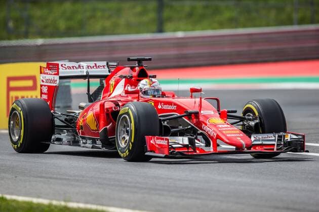 Aktuell Motorsport, Formel 1, GP Österreich in Spielberg Spielberg 19.06.2015, Red Bull Ring, Spielberg, AUT, FIA, Formel 1, Grosser Preis von Oesterreich, Training, im Bild Sebastian Vettel , (GER, Scuderia Ferrari) during the Practice of the Austrian Formula One Grand Prix at the Red Bull Ring in Spielberg, Austria, 2015 06 19, EP_ang