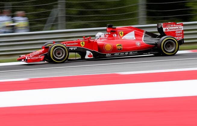 FORMULA 1 - GP of Austria 2015 SPIELBERG,AUSTRIA,19.JUN.15 - MOTORSPORTS, FORMULA 1 - Grand Prix of Austria, Red Bull Ring, free practice. Image shows Sebastian Vettel (GER Ferrari). GEPAxpictures xChristianxWalgram