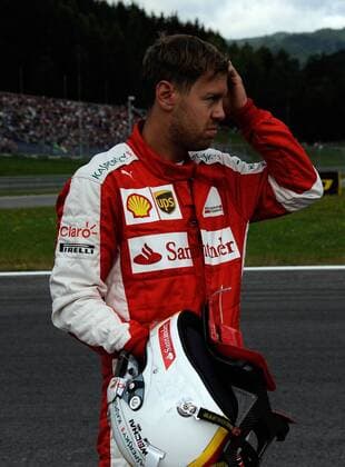 Sebastian Vettel, Scuderia Ferrari, Ausfall Training 1, formula 1 GP, Austria in Spielberg, 19.06.2014 Photo:mspb Jerry Andre Sebastian Vettel, Ausfall Training 1, formula 1 GP, Austria