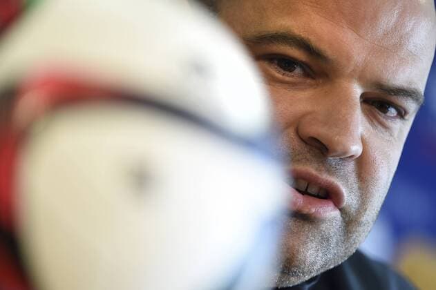 Aktuell Fußball, U21 EM, Nationalteam Tschechien und PK Training in Prag Couch of Czech football team Jakub Dovalil speaks with media prior to the UEFA European U21 U 21 soccer championship group A match Serbia vs Czech Republic in Prague, Czech Republic, June 19, 2015. (CTKxPhoto RomanxVondrous) CTKPhotoP201506190646601  vnd 1