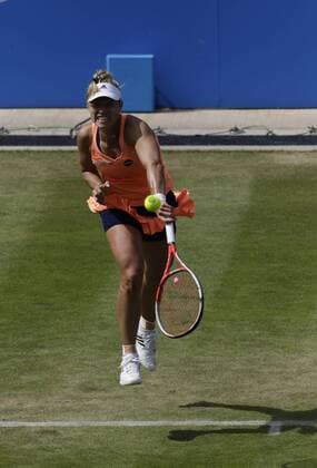 19.06.2015. Birmingham, England. Aegon Classic Tennis Tournament. Angelique Kerber (Ger) in quarter final action against Katerina Siniakova (Cze). Kerber won in straight sets 6-2, 6-4. xAlanxMartinx  ActionPlus11633159
