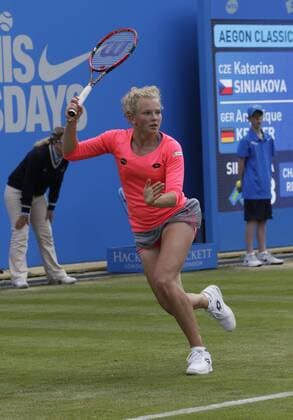 19.06.2015. Birmingham, England. Aegon Classic Tennis Tournament. Katerina Siniakova (Cze) in quarter final action against Angelique Kerber (Ger). Kerber won in straight sets 6-2, 6-4. xAlanxMartinx  ActionPlus11633165