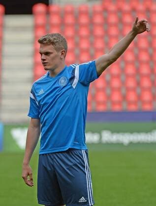 Aktuell Fußball, U21 EM, DFB Nationalteam Training in Prag 19.06.2015, xjhx, Fussball EM 2015 U21 U 21 Deutschland Pressekonferenz und Training, v.l. Matthias Ginter (Deutschland U21)