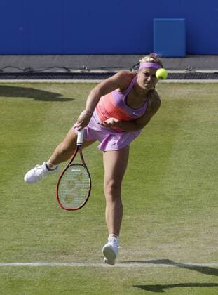 19.06.2015. Birmingham, England. Aegon Classic Tennis Tournament. Sabine Lisicki (Ger) in quarter final action against Daniela Hantuchova (Svk). Lisicki won in straight sets 7-6, 6-2. xAlanxMartinx  ActionPlus11633254