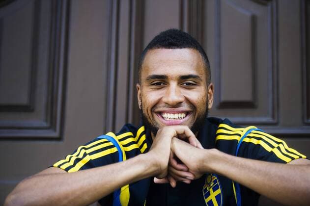 Aktuell Fußball, U21 EM, Fotoshooting Nationalteam Schweden June 19, 2015 - Brno: Isaac Kiese Thelin - Fussball, U21 EM, Pressetermin Nationalteam Schweden.  - ZUMAb138