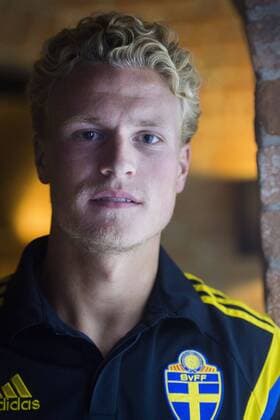Aktuell Fußball, U21 EM, Fotoshooting Nationalteam Schweden June 19, 2015 - Brno: Oscar Hiljemark - Fussball, U21 EM, Pressetermin Nationalteam Schweden.  - ZUMAb138