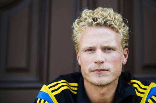 Aktuell Fußball, U21 EM, Fotoshooting Nationalteam Schweden June 19, 2015 - Brno: Oscar Hiljemark - Fussball, U21 EM, Pressetermin Nationalteam Schweden.  - ZUMAb138
