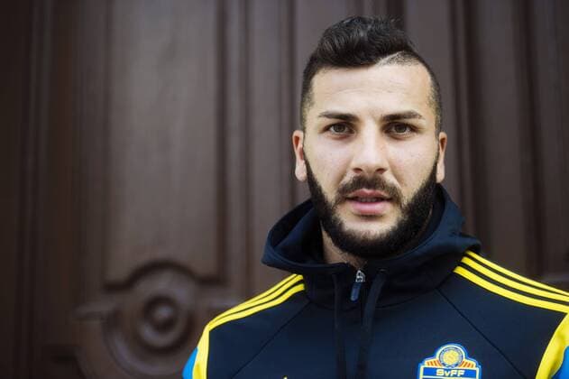 Aktuell Fußball, U21 EM, Fotoshooting Nationalteam Schweden June 19, 2015 - Brno: Mikael Ishak - Fussball, U21 EM, Pressetermin Nationalteam Schweden.  - ZUMAb138