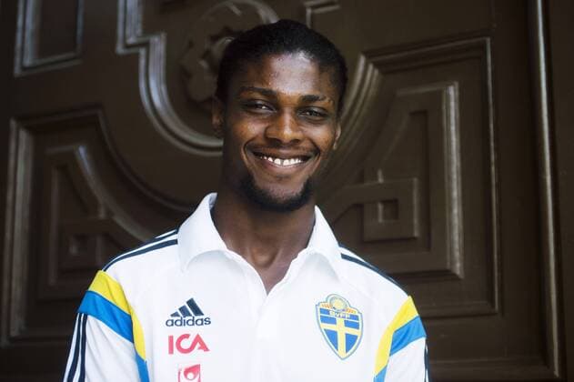 Aktuell Fußball, U21 EM, Fotoshooting Nationalteam Schweden June 19, 2015 - Brno: Joseph Baffo - Fussball, U21 EM, Pressetermin Nationalteam Schweden.  - ZUMAb138