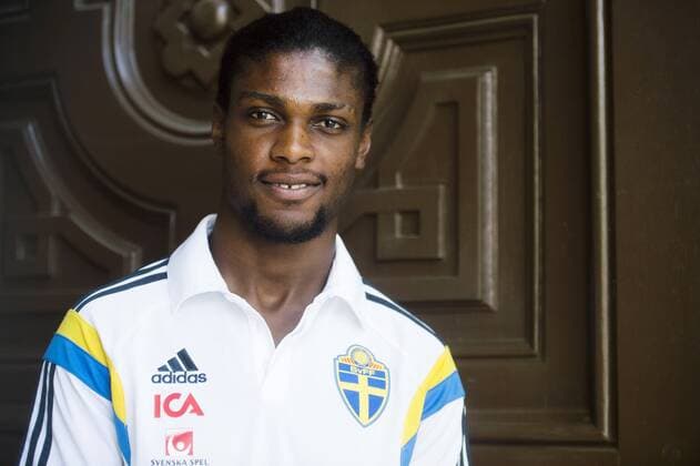 Aktuell Fußball, U21 EM, Fotoshooting Nationalteam Schweden June 19, 2015 - Brno: Joseph Baffo - Fussball, U21 EM, Pressetermin Nationalteam Schweden.  - ZUMAb138