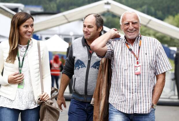 Motorsports: FIA Formula One World Championship WM Weltmeisterschaft 2015, Grand Prix of Austria, Gerhard Berger (AUT), Dietrich Didi Mateschitz (AUT, Red Bull) xHOCHxZWEIx