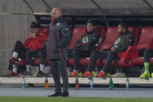 X Chile Bolivia SANTIAGO, CHILE - 06 19 2015: CHILE X BOLIVIA - Jorge Sampaoli during match between Chile x Bolivia, valid for the third round of the first group phase of the Copa America 2015, held at the National Stadium Julio Mart?nez Pr?danos. (Photo: Marcelo Machado de Melo FotoArena)  MarceloxMachadoxdexMelo