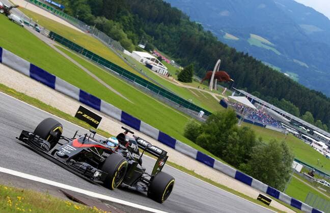 Fernando Alonso, McLaren Honda, formula 1 GP, Austria in Spielberg, 20.06.2015 Photo:mspb Jerry Andre Fernando Alonso, formula 1 GP, Austria