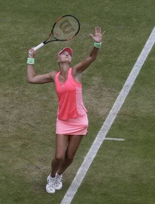 Aktuell Tennis, WTA Turnier in Birmingham, Halbfinale 20.06.2015. Birmingham, England. Aegon Classic Tennis Tournament. Kristina Mladenovic (Fra) in semi-final action against Karolina Pliskova (Cze). xAlanxMartinx  ActionPlus11633521