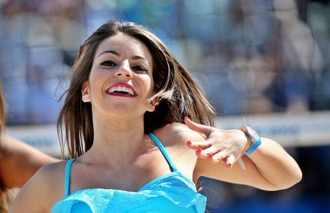 European Games Baku BAKU,AZERBAIJAN,20.JUN.15 - European Games Baku, Beach volleyball Beachvolleyball Image shows a girl. GEPAxpictures xM.xOberlaender