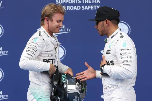 Motorsports: FIA Formula One World Championship WM Weltmeisterschaft 2015, Grand Prix of Austria, 6 Nico Rosberg (GER, Mercedes AMG Petronas Formula One Team), 44 Lewis Hamilton (GBR, Mercedes AMG Petronas Formula One Team), xHOCHxZWEIx