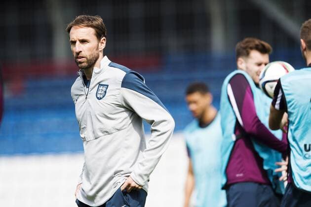 Olomouc - 150620 Englands förbundskapten Gareth Southgate - Training der englischen U21 Fußballnationalmannschaft -  - ZUMAb138