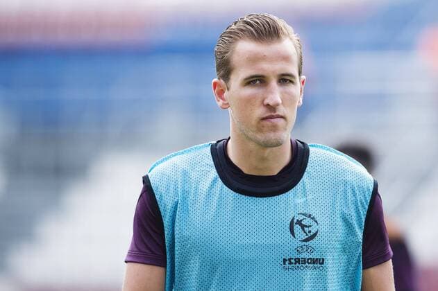 Olomouc - 150620 Englands Harry Kane - Training der englischen U21 Fußballnationalmannschaft -  - ZUMAb138