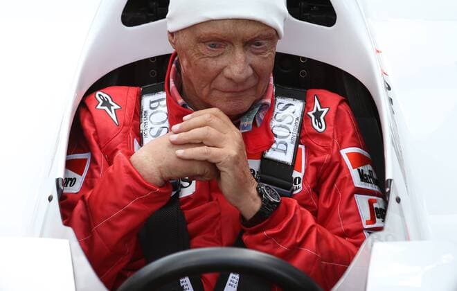 FORMULA 1 - GP of Austria 2015 SPIELBERG,AUSTRIA,20.JUN.15 - MOTORSPORTS, FORMULA 1 - Grand Prix of Austria, Red Bull Ring, legends race. Image shows Niki Lauda. GEPAxpictures xAndreasxPranter