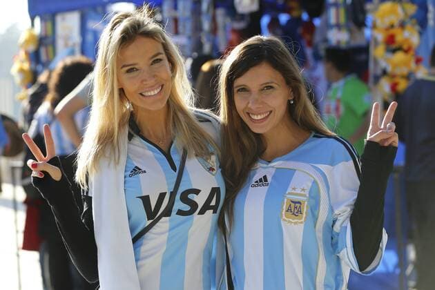 Football , Argentina v Jamaica Copa America 2015 . Argentina s fans cheer prior to the group B of the 2015 Copa America football match played against Jamaica at the Sausalito stadium in Vina del Mar, Chile. 20 06 2015 Martin Thomas Photosport Argentina v Jamaica, Copa America 2015. 