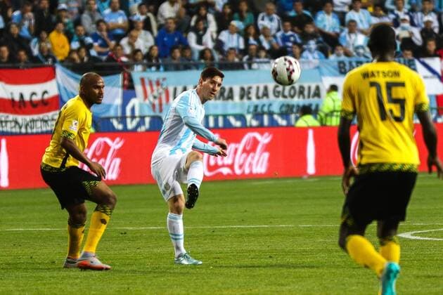 Argentina-Jamaica VINA DEL MAR, CH - 06 20 2015: ARGENTINA X JAMAICA - Photos during the match between Argentina-Jamaica held at Estadio Sausalito, Vina Del Mar in Group B of the Copa America. (Photo: Carlos Ezequiel Vannoni FotoArena).  CarlosxEzequielxVannoni