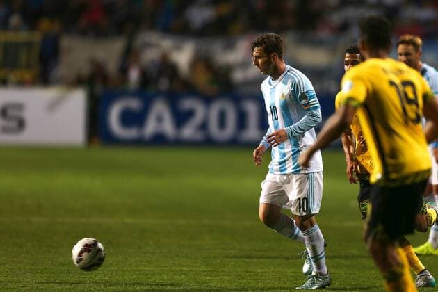 Argentina-Jamaica VINA DEL MAR, CH - 06 20 2015: ARGENTINA X JAMAICA - Photos during the match between Argentina-Jamaica held at Estadio Sausalito, Vina Del Mar in Group B of the Copa America. (Photo: Carlos Ezequiel Vannoni FotoArena).  CarlosxEzequielxVannoni