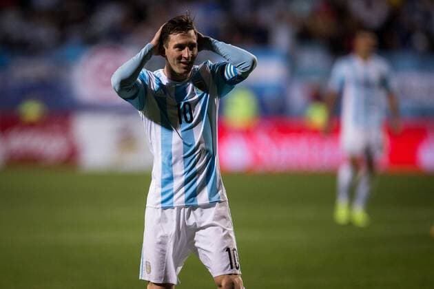 Argentina-Jamaica VINA DEL MAR, CHILE - 06 20 2015: X JAMAICA ARGENTINA - Argentina& 39;s Lionel Messi during the match between Argentina-Jamaica, valid for the third round of the first phase of group B Copa America 2015 held at the Estadio Sausalito. (Photo: Marcelo Machado de Melo FotoArena)  MarceloxMachadoxdexMelo
