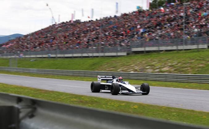 FORMULA 1 - GP of Austria 2015 SPIELBERG,AUSTRIA,21.JUN.15 - MOTORSPORTS, FORMULA 1 - Grand Prix of Austria, Red Bull Ring, legends race. Image shows Nelson Piquet in the Brabham BMW BT52. GEPAxpictures xDanielxGoetzhaber