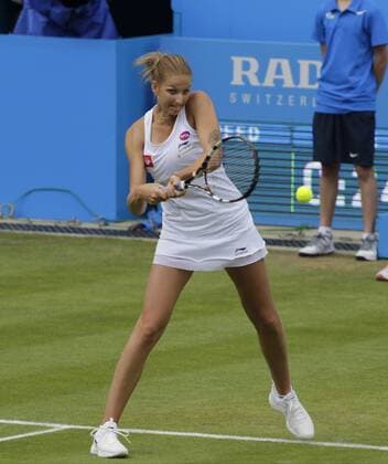 21.06.2015. Birmingham, England. Aegon Classic Tennis Tournament. Karolina Pliskova (Cze) in action during her singles final against Angelique Kerber (Ger). Pliskova won the first set on a tie break. xAlanxMartinx  ActionPlus11634008